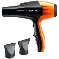Фен Centek CT-2226, 2200 Вт черный/оранжевый