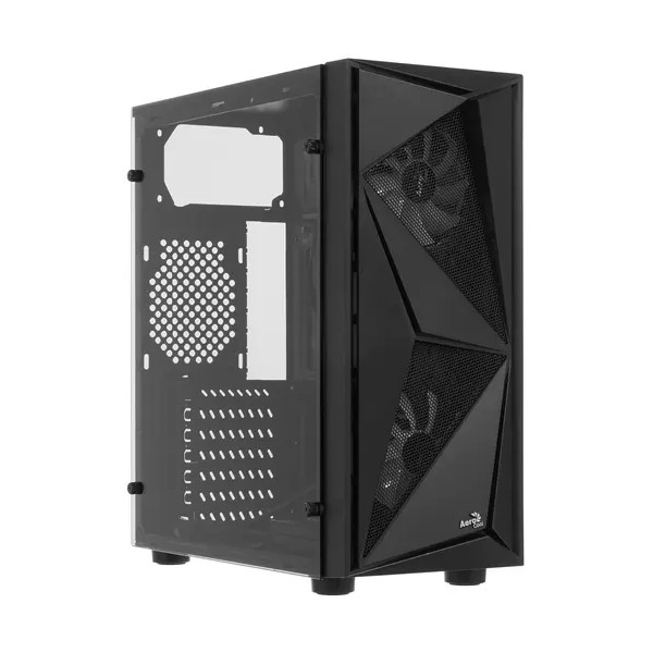 Корпус AeroCool Glider Tempered Glass Midi-Tower черный [Glider Cosmo-G-BK-v1]