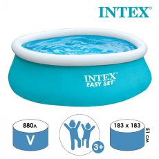 Надувной бассейн Intex Easy Set 183 х 51 см голубой, л